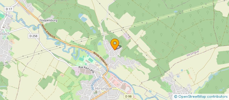 localisation de l'entreprise SCI CHEVALIERS HUGUENOTS 1624  HIRSINGUE