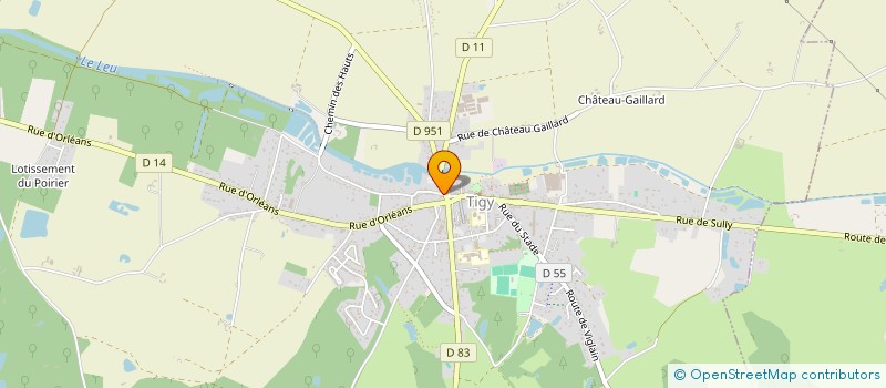 localisation de l'entreprise SCI CHEVALLERET LA MUSARAIGNE  TIGY