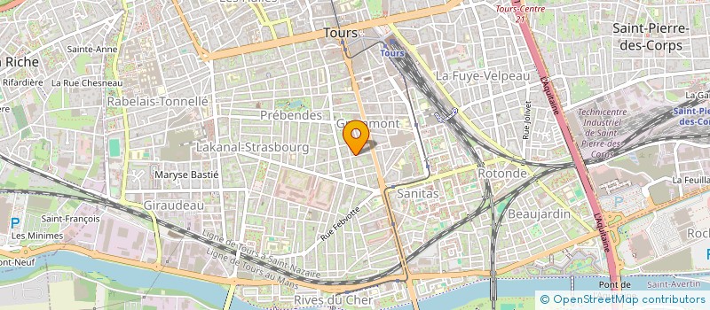 localisation de l'entreprise SCI CHEVALLIER GADEFAIT  TOURS