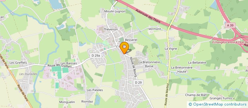 localisation de l'entreprise SCI CHEVALON à VIRIAT