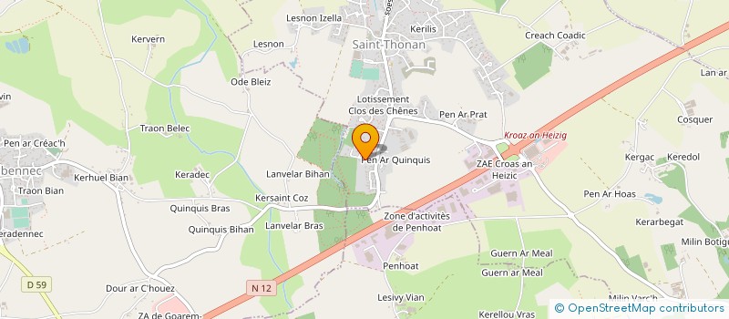 localisation de l'entreprise SCI CHEVANCE  SAINT-THONAN