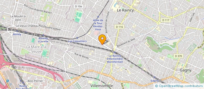 localisation de l'entreprise SCI CHEVAT à VILLEMOMBLE