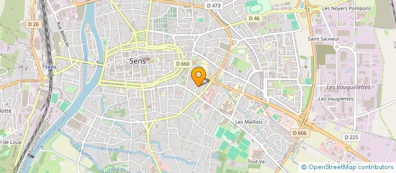 localisation de l'entreprise SCI CHEVEAU  SENS