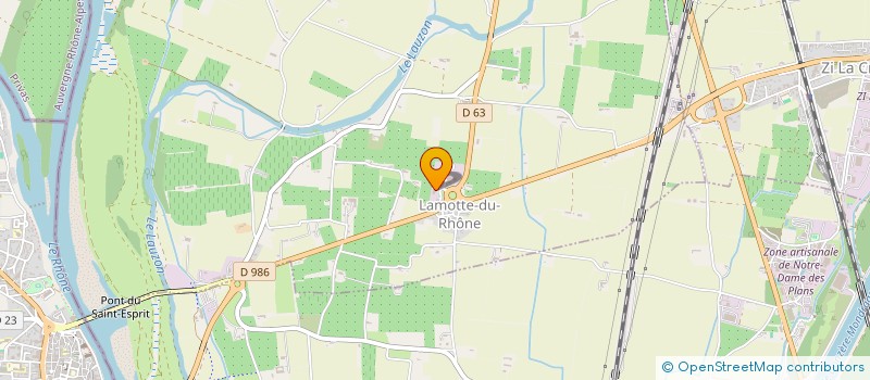 localisation de l'entreprise SCI CHEVEE-GUISCHET  LAMOTTE-DU-RHONE