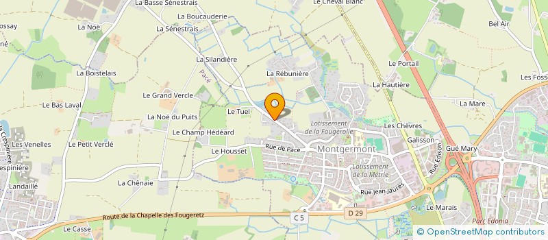 localisation de l'entreprise SCI CHEVESSE  MONTGERMONT