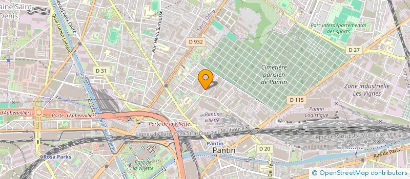 localisation de l'entreprise SCI CHEVET AHIM à PANTIN