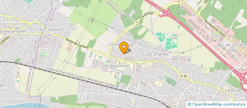 localisation de l'entreprise SCI CHEVHAMZIL  HERBLAY-SUR-SEINE