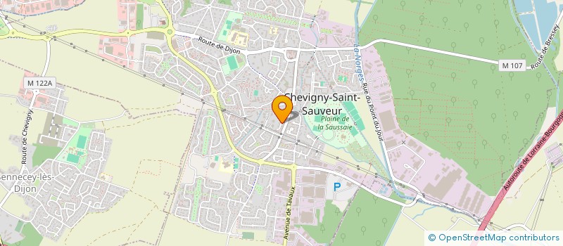 localisation de l'entreprise SCI CHEVIGNOISE  CHEVIGNY-SAINT-SAUVEUR