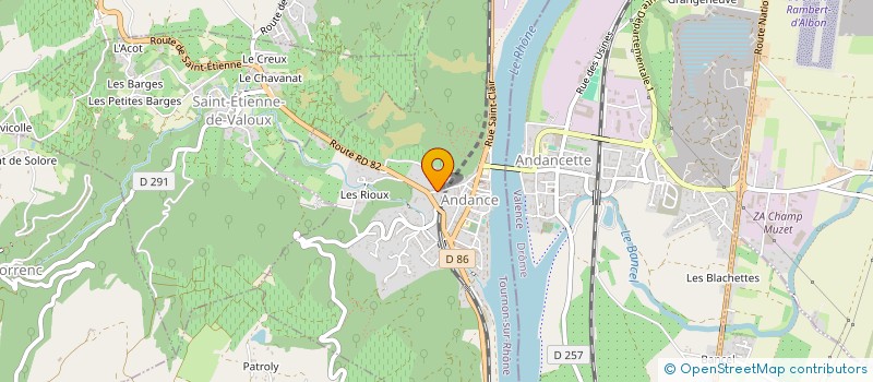 localisation de l'entreprise SCI CHEVREFEUILLE  ANDANCE