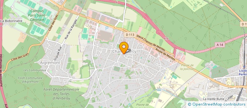 localisation de l'entreprise SCI CHEVRETTE EXTENSION GARAGES 2  CHAMBOURCY