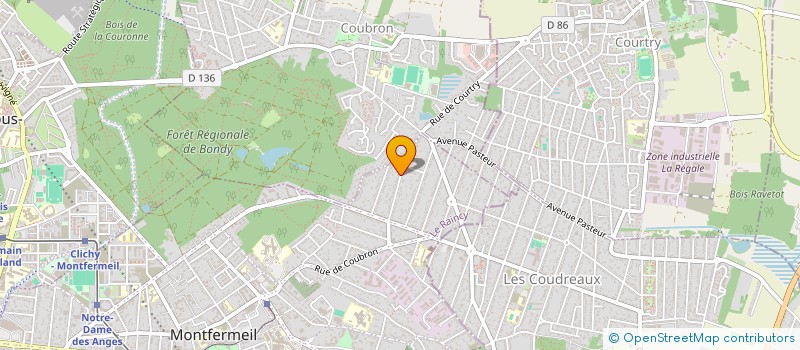 localisation de l'entreprise SCI CHEVREUL  MONTFERMEIL