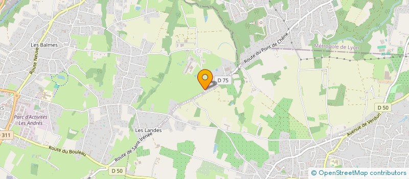 localisation de l'entreprise SCI CHEVREUL  BRINDAS