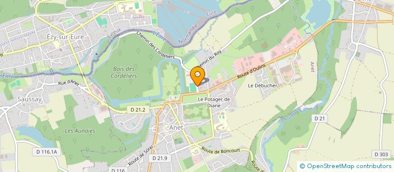 localisation de l'entreprise SCI CHEVREUSE à ANET