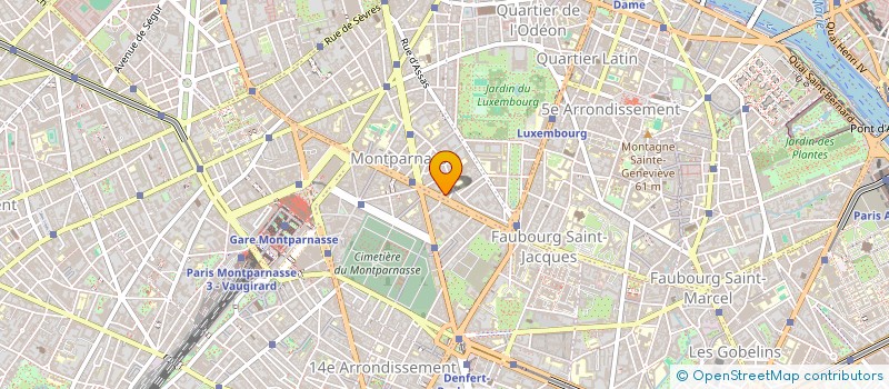 localisation de l'entreprise SCI CHEVREUSE MONTPARNASSE127  PARIS