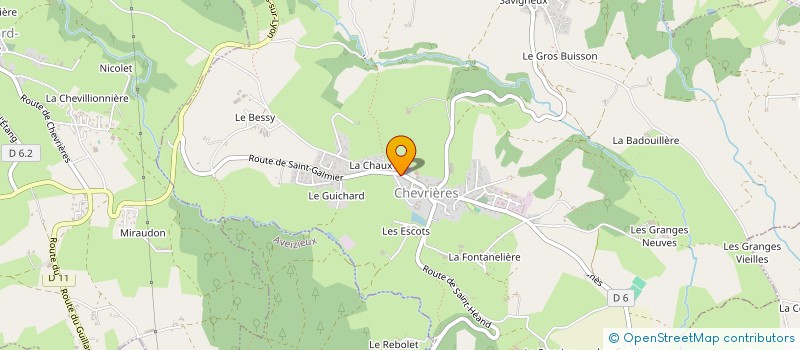 localisation de l'entreprise SCI CHEVRIERES  CHEVRIERES