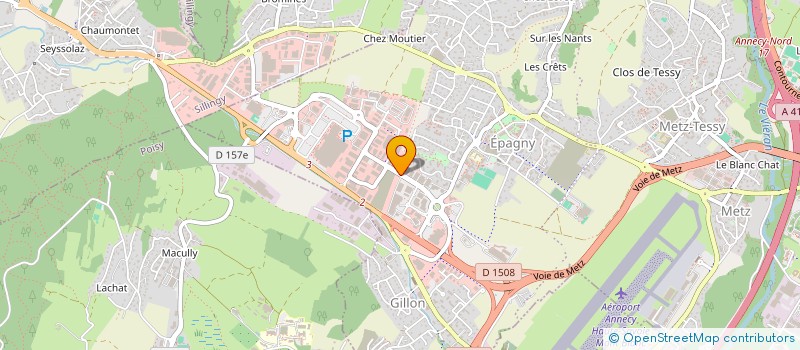 localisation de l'entreprise SCI CHEVY  EPAGNY METZ-TESSY