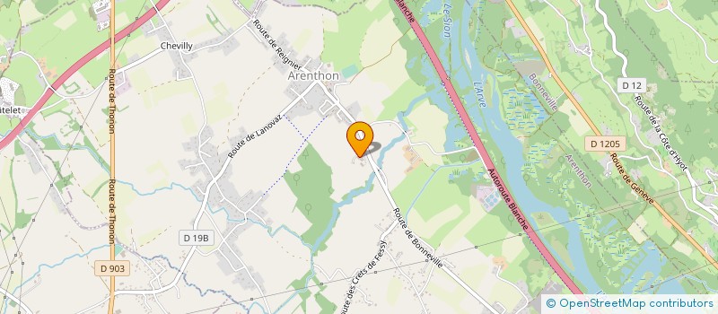 localisation de l'entreprise SCI CHEZ COUTARD  ARENTHON