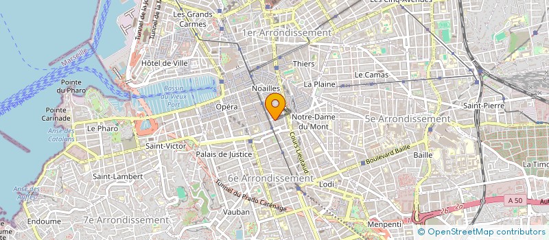 localisation de l'entreprise SCI CHEZ DIEUDE à MARSEILLE 6