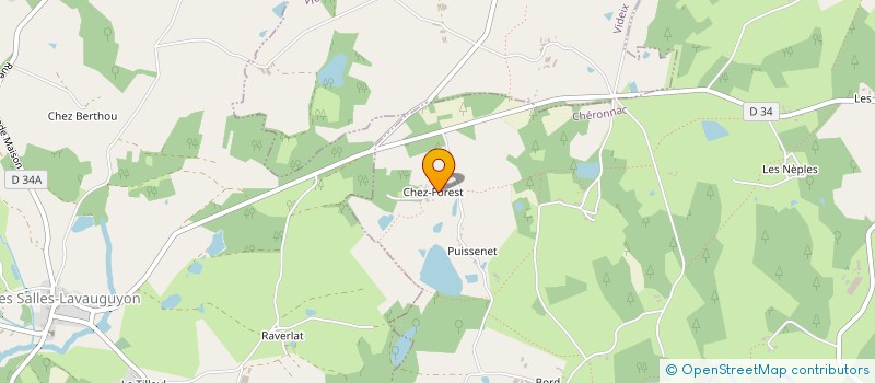 localisation de l'entreprise SCI CHEZ FOREST à CHERONNAC