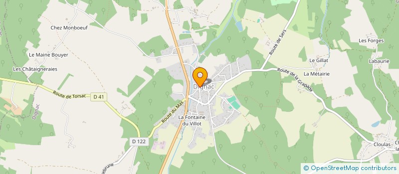 localisation de l'entreprise SCI CHEZ FOUCAUD  DIGNAC