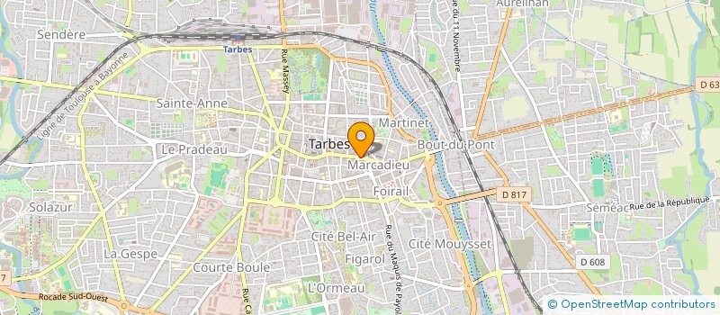 localisation de l'entreprise SCI CHEZ JEANTET  TARBES