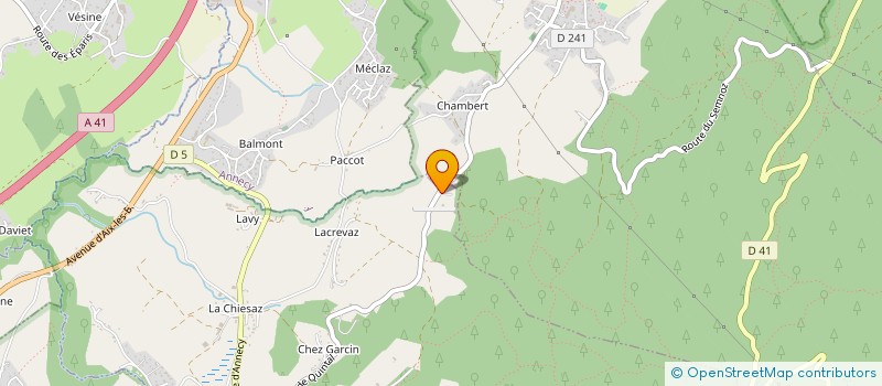 localisation de l'entreprise SCI CHEZ LANFIANNA  VIUZ-LA-CHIESAZ