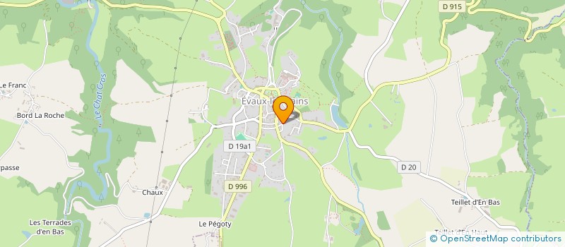 localisation de l'entreprise SCI CHEZ LEON  EVAUX-LES-BAINS