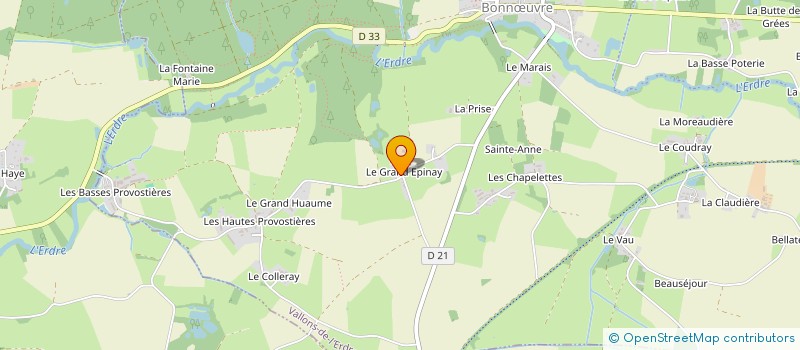 localisation de l'entreprise SCI CHEZ LES FILLES  VALLONS-DE-L'ERDRE