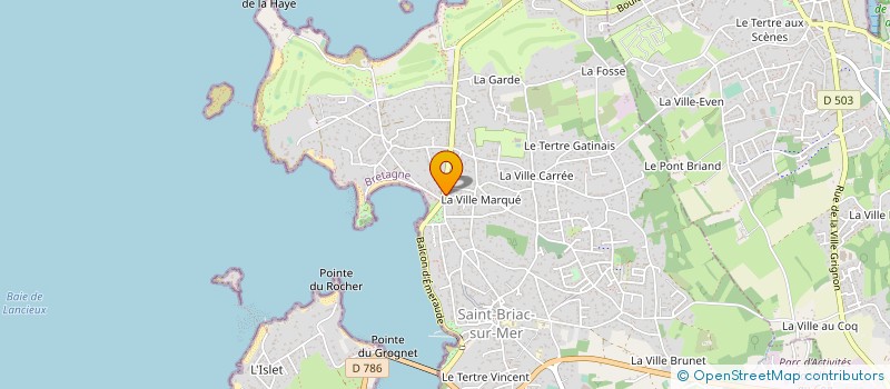 localisation de l'entreprise SCI CHEZ MADEMOISELLE  SAINT-BRIAC-SUR-MER