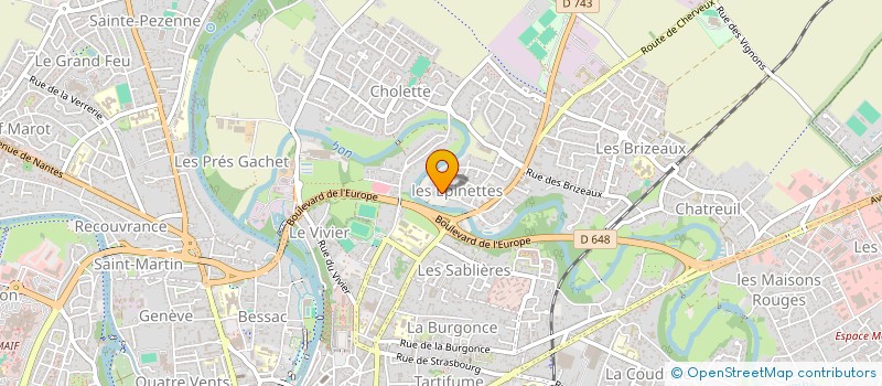 localisation de l'entreprise SCI CHEZ MAMIE D  NIORT