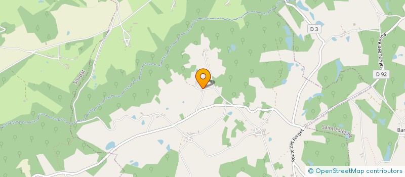 localisation de l'entreprise SCI CHEZ MAROT  BUSSIERE-BADIL