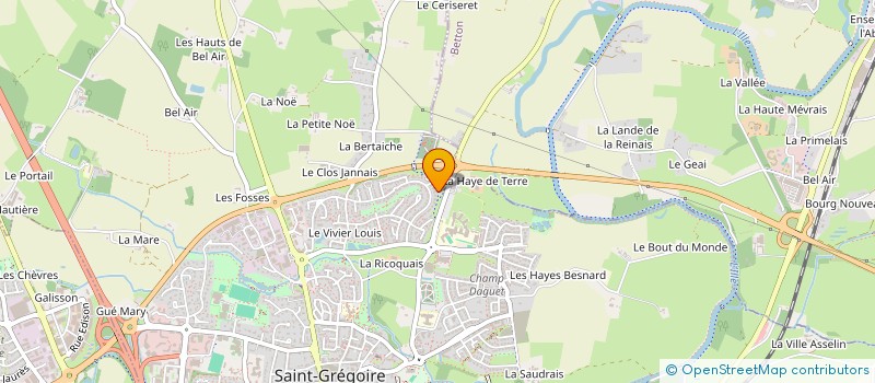 localisation de l'entreprise SCI CHEZY  SAINT-GREGOIRE