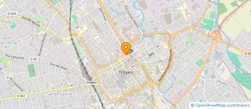 localisation de l'entreprise SCI CHF à TROYES