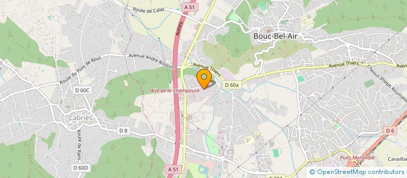 localisation de l'entreprise SCI CHF à BOUC-BEL-AIR