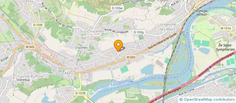 localisation de l'entreprise SCI CHFN 2022  SCY-CHAZELLES