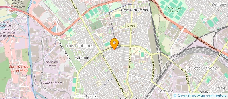 localisation de l'entreprise SCI CHG  REIMS