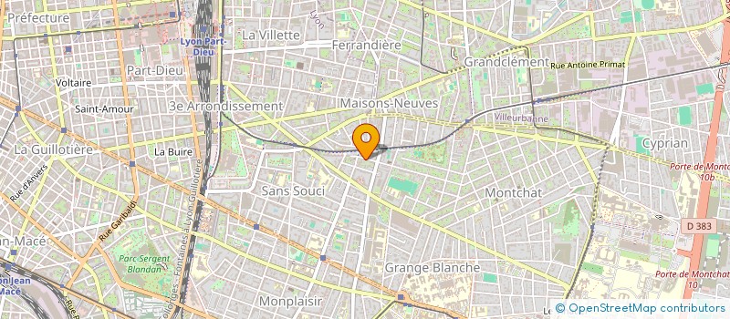 localisation de l'entreprise SCI CHHANG  LYON