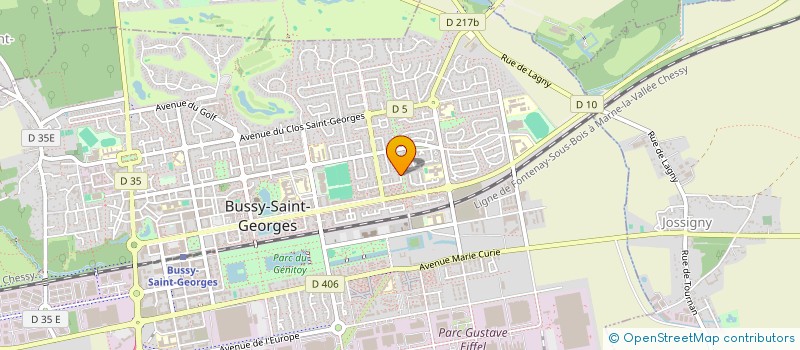 localisation de l'entreprise SCI CHHAUV LAND  BUSSY-SAINT-GEORGES