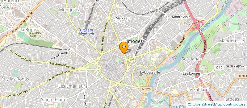 localisation de l'entreprise SCI CHHOR L.S.K à LIMOGES