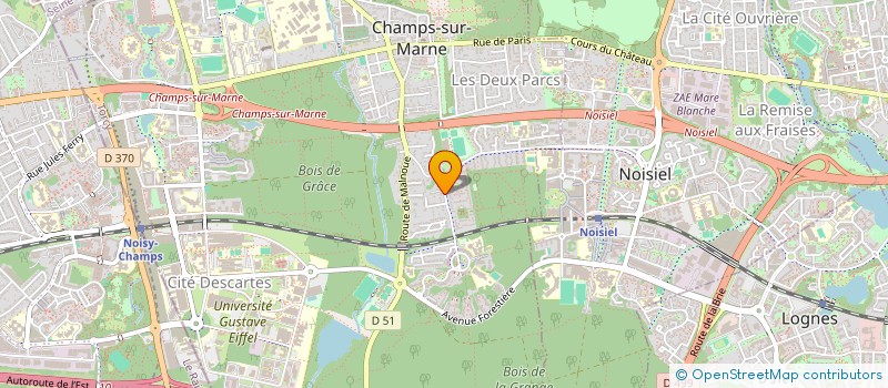 localisation de l'entreprise SCI CHHOUR CBS  CHAMPS-SUR-MARNE