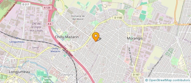 localisation de l'entreprise SCI CHI à MORANGIS