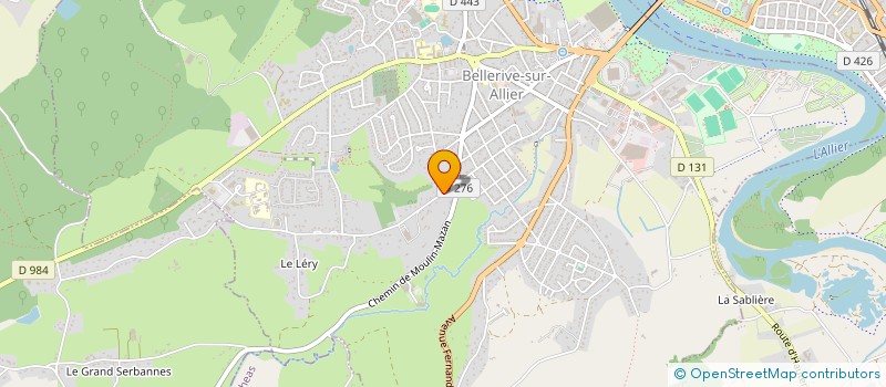 localisation de l'entreprise SCI CHI.LU.GI.FRA  BELLERIVE-SUR-ALLIER