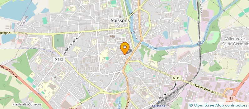 localisation de l'entreprise SCI CHIAMATT  SOISSONS