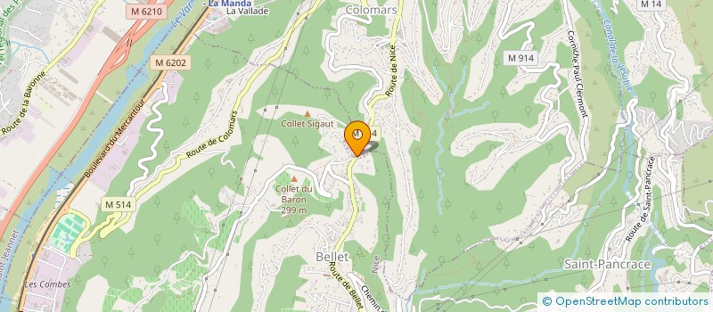 localisation de l'entreprise SCI CHIARLONA  COLOMARS