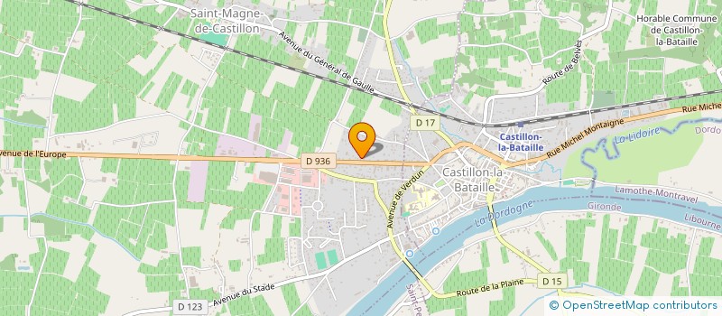 localisation de l'entreprise SCI CHIAROTTIO  SAINT-MAGNE-DE-CASTILLON