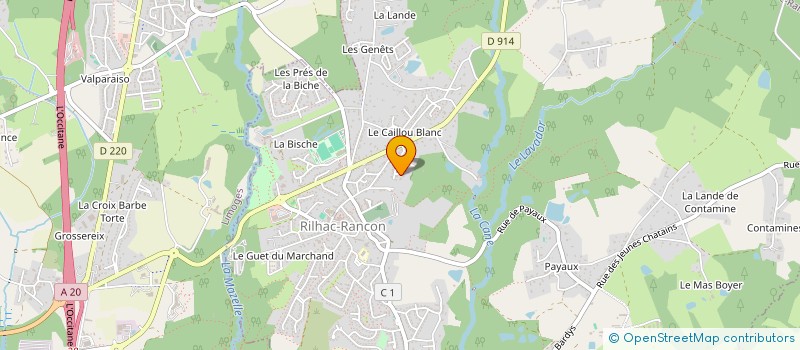 localisation de l'entreprise SCI CHIBOIS  RILHAC-RANCON