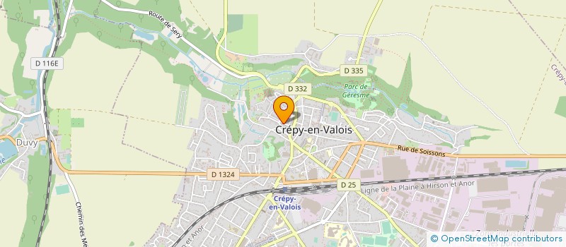 localisation de l'entreprise SCI CHIBS  CREPY-EN-VALOIS