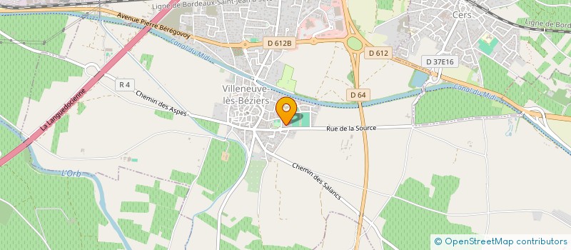 localisation de l'entreprise SCI CHICHOU  VILLENEUVE-LES-BEZIERS