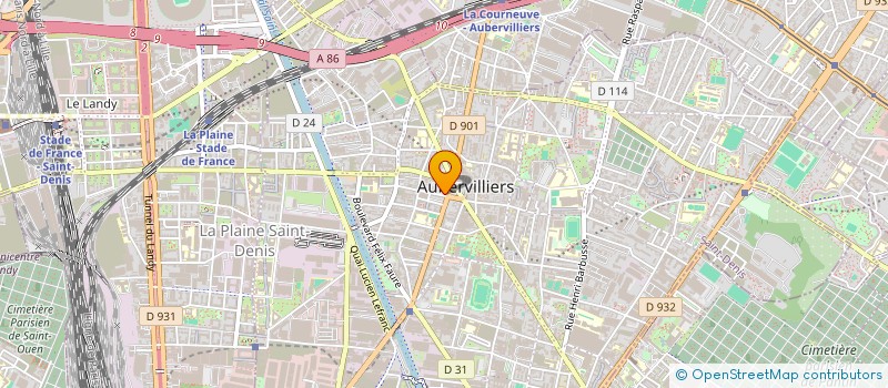 localisation de l'entreprise SCI CHICHPORTICHE  AUBERVILLIERS