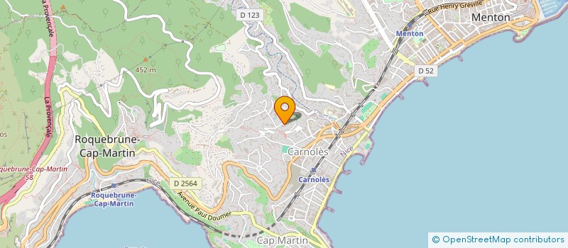 localisation de l'entreprise SCI CHICO ET RAMON à ROQUEBRUNE-CAP-MARTIN